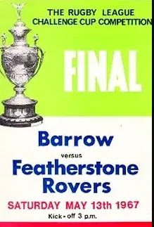 Barrow Rugby v Featherstone Rovers 1967 – Rugby League Cup Final