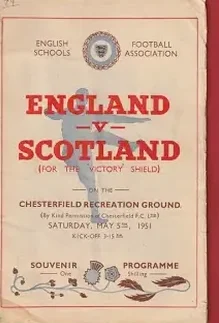England v Scotland 1951 – Schoolboys Duncan Edwards – Dudley