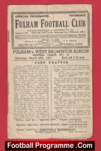 Fulham v West Bromwich Albion 1947