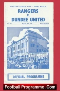 Glasgow Rangers v Dundee United 1967 – Sir Alex Ferguson Player
