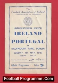 Ireland v Portugal 1947 – at Dalymount Park – Dublin Eire