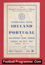 Ireland v Portugal 1947 – at Dalymount Park – Dublin Eire