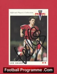 Lee Sharpe Signed Panini 92 Card Manchester United