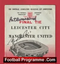 Leicester City v Manchester United 1963 FA Cup Final – Signed Law + Crerand