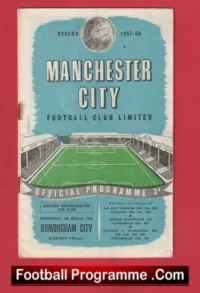 Manchester City v Birmingham City 1958 – Man City