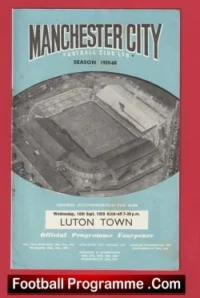 Manchester City v Luton Town 1959 – Man City