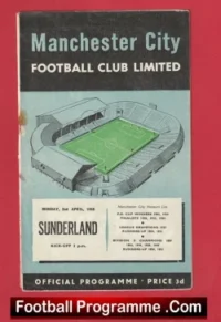 Manchester City v Sunderland 1956 – Man City