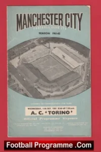 Manchester City v Torino 1961 – Denis Law in the Italy Team