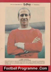 Manchester United Bobby Charlton Typhoo Tea Picture Man Utd