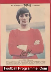 Manchester United George Best Typhoo Tea Picture Man Utd