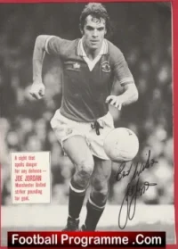 Manchester United Joe Jordan Autograph Signed Man United