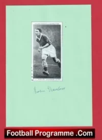 Manchester United John Hanlon Autograph Signed Picture 1940s