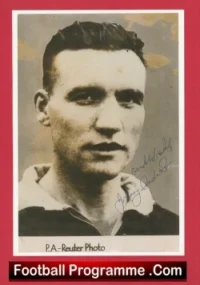 Manchester United Johnny Anderson Autograph Signed Picture 1940s