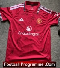 Manchester United Multi Autographed Signed Football Shirt 2026 – 2027