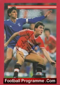 Manchester United Norman Whiteside Signed Picture Man Utd