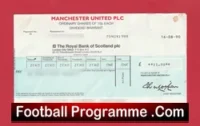 Manchester United PLC Dividend Warrant + Tax Voucher 1998 Man Utd Shares