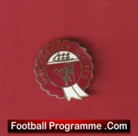 Manchester United Rosette Crest Badge Man Utd Vintage Enamel Badge