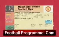 Manchester United v Blackburn Rovers 1997 – Football Ticket