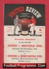 Manchester United v Burnley 1952 – United Review Jimmy McIlroy