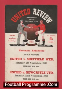 Manchester United v Burnley 1952 – United Review Jimmy McIlroy
