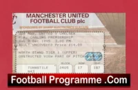 Manchester United v Chelsea 1995 – Football Ticket