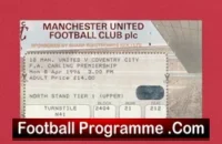 Manchester United v Coventry City 1996 – Football Ticket