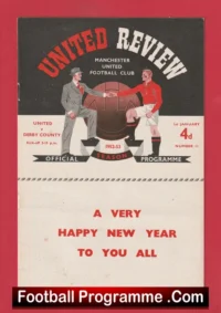 Manchester United v Derby County 1953 – United Review New Year’s Day