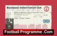 Manchester United v FC Porto 1997 – Champions League Quarter Final Ticket