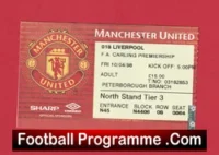 Manchester United v Liverpool 1998 – Football Ticket