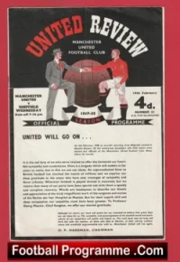 Manchester United v Sheffield Wednesday 1958 – FA Cup First Game + Token