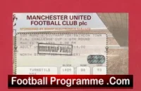 Manchester United v Southampton 1996 – FA Cup Quarter Final Ticket
