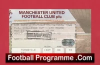 Manchester United v Southampton 1996 – FA Cup Quarter Final Ticket