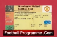 Manchester United v Southampton 1997 – Football Ticket