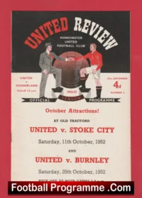 Manchester United v Sunderland 1952 – United Review Trevor Ford