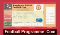 Manchester United v Sunderland 1996 – Football Ticket