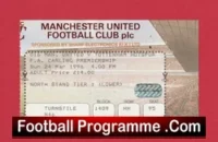 Manchester United v Tottenham 1996 – Football Ticket