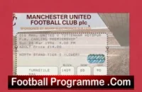 Manchester United v Tottenham 1996 – Football Ticket
