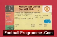 Manchester United v Tottenham 1998 – Football Ticket