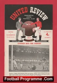 Manchester United v Wolves 1953 – United Review Jimmy Mullen