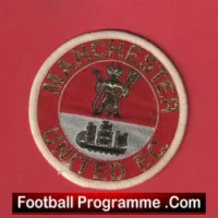 Manchester United Vintage Cloth Badge Man Utd Devil + Ship Patch