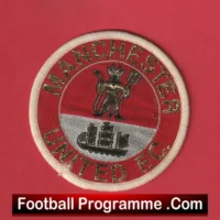 Manchester United Vintage Cloth Badge Man Utd Devil + Ship Patch