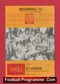 Motherwell v St Mirren 1970