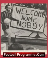 Nobby Stiles Signed Picture Middlesbrough – Welcome Home Nobby