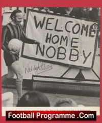 Nobby Stiles Signed Picture Middlesbrough – Welcome Home Nobby