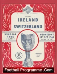 Northern Ireland v Switzerland 1964 World Cup – George Best