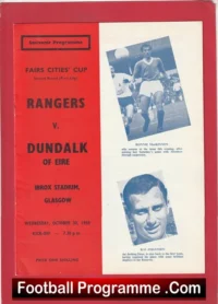 Rangers v Dundalk 1968 Fairs Cup – Alex Ferguson