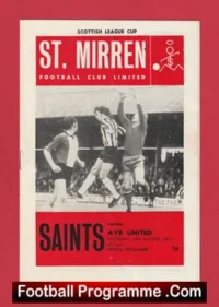 St Mirren v Ayr United 1972 League Cup