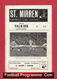 St Mirren v Falkirk 1969