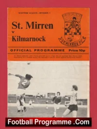 St Mirren v Kilmarnock 1975 Alex Ferguson Manager