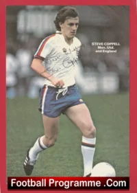 Steve Coppell Signed Picture Manchester United + England Autograph